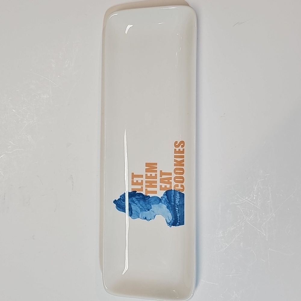 2014 Fishs Eddy NYC Sasha Zaitsev LET THEM EAT COOKIES Marie Antoinette Tray